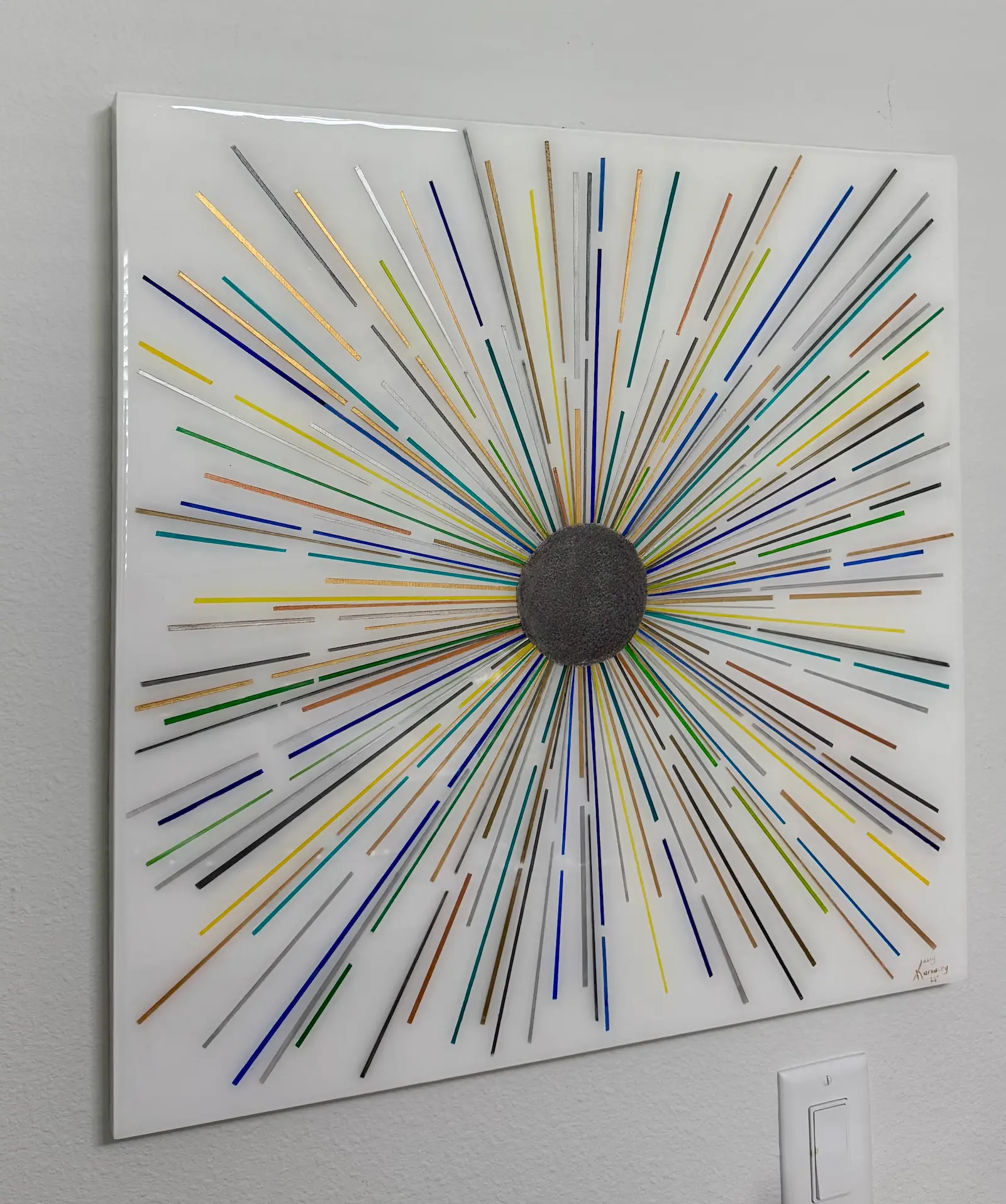 Mid Century Sputnik Painting